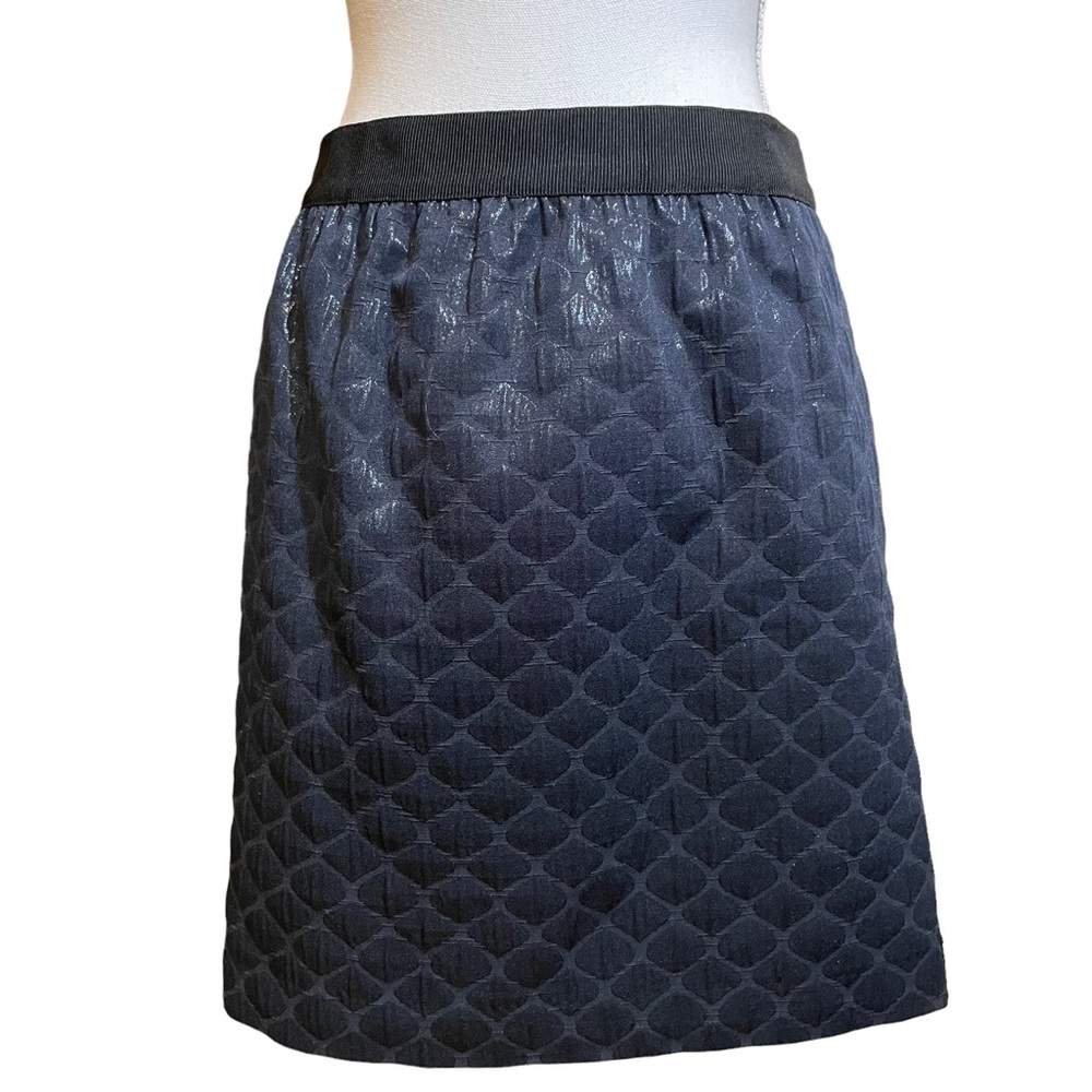 Loft Textured Black Mini Skirt. Size 6
